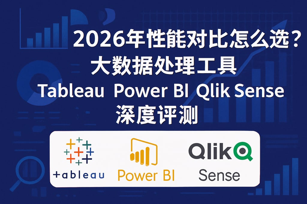2026年性能对比怎么选？大数据处理工具Tableau Power BI Qlik Sense深度评测